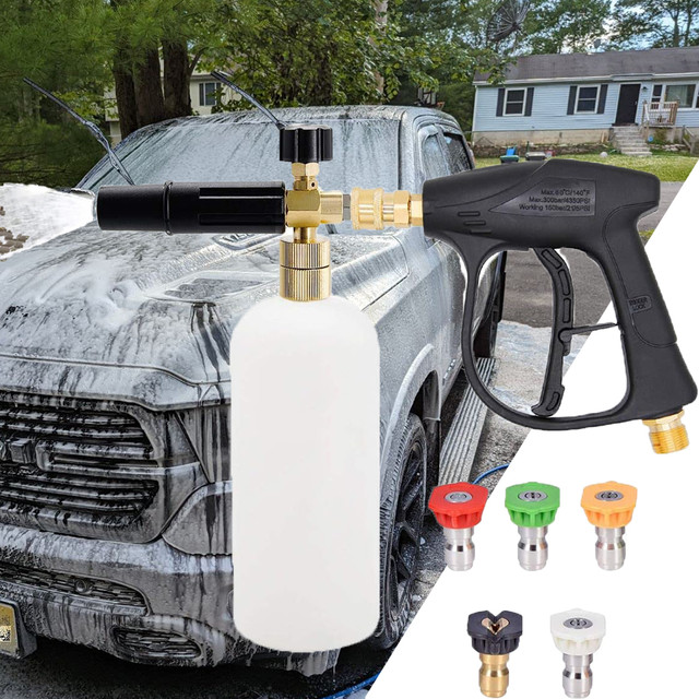 Foam Cannon for Pressure Washer Car Wash Foam Gun Kit M22-14mm and